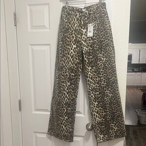 Mango Animal Print Jeans